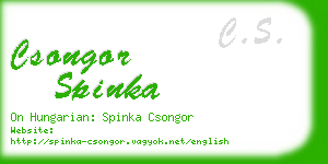 csongor spinka business card
